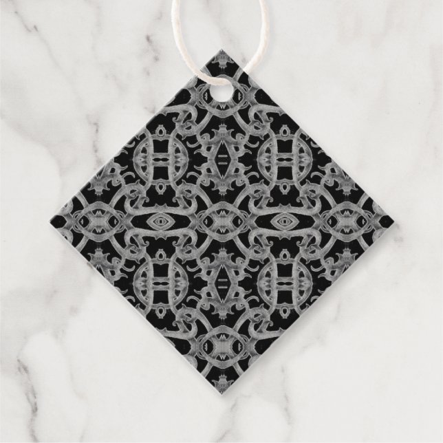 GOTHIC Diamond Favour Gift Tags (Front)