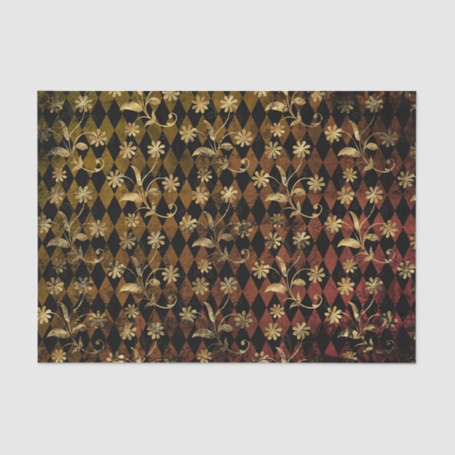 Gothic Diamond Halloween  Tissue Paper (Front)