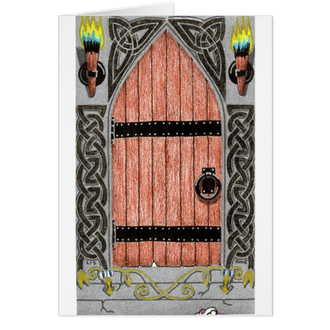 Gothic Door (colour) card (Front)
