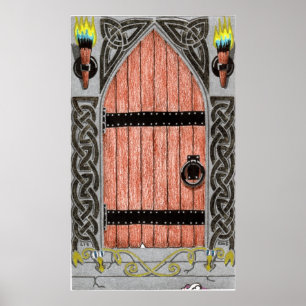 Gothic Door (colour) print