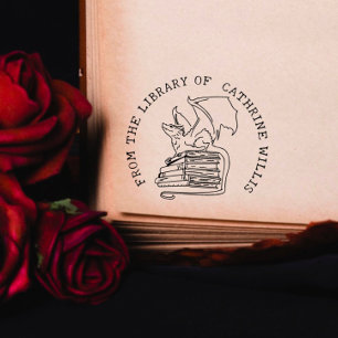 Gothic Dragon Custom Book From The Library Of Rubber Stamp