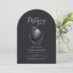 Gothic Dragon Egg Baby Shower Invitation