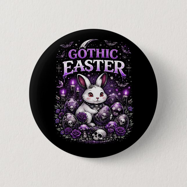 Gothic Easter 6 Cm Round Badge (Front)