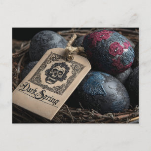 Gothic Easter Eggs in "Dark Spring" Arrangement Postcard