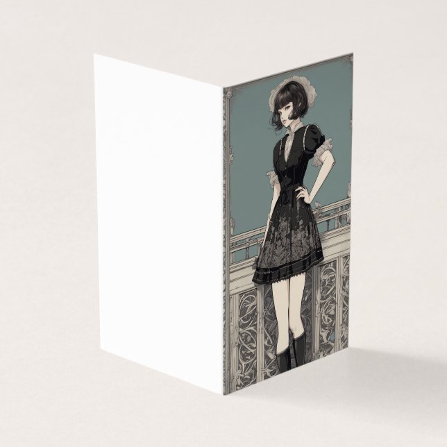 Gothic Elegance Blank-Little Black Dress LBD (Outside)