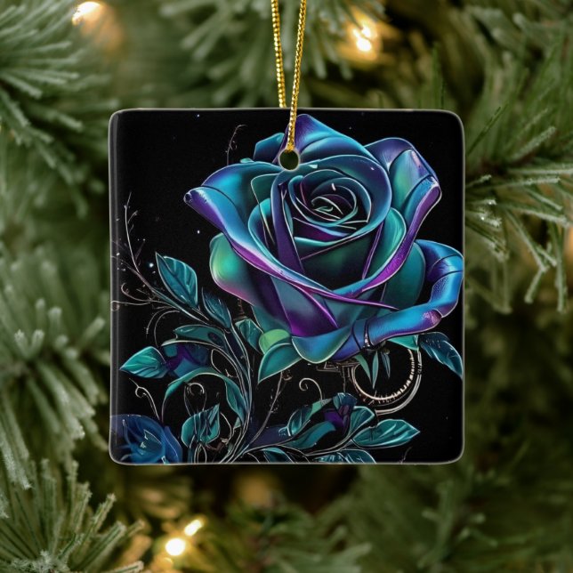  Gothic Elegance Christmas Ceramic Ornament (Tree)