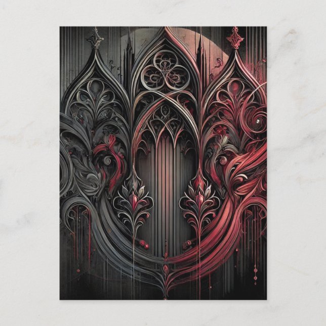 Gothic Elegance Postcard (Front)