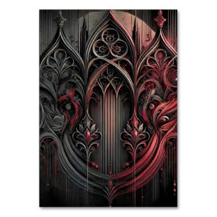 Gothic Elegance Table Card