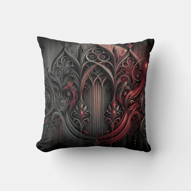 Gothic Elegance Table Tent Sign Cushion (Front)
