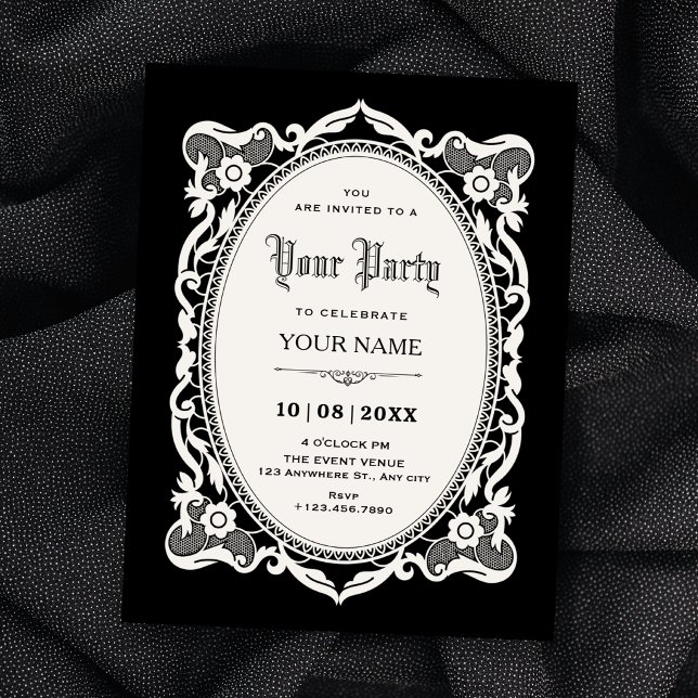Gothic elegant  invitation (Creator Uploaded)