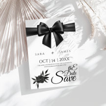 Gothic Elegant Save the Date Announcement Card