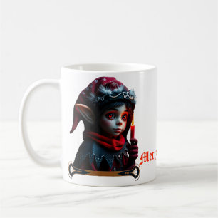 Gothic elf magic under the full moon. coffee mug