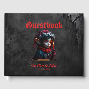 Gothic elf magic under the full moon. guest book