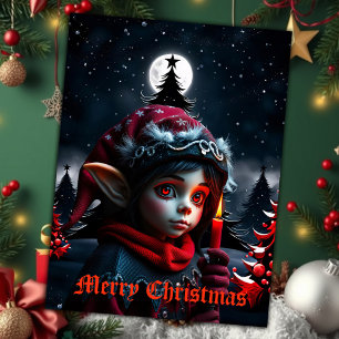 Gothic elf magic under the full moon.  tablecloth