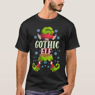 Gothic Elf Matching Family Group Christmas Party T-Shirt