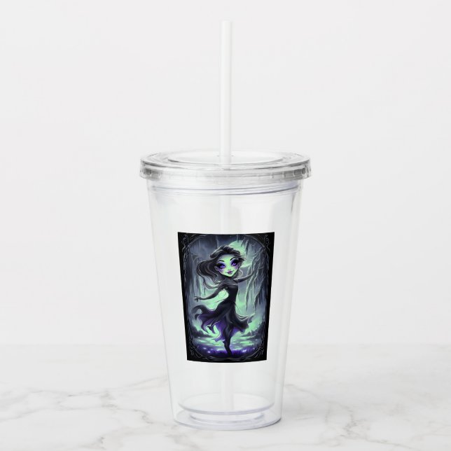 Gothic Enchantment Fairy Acrylic Tumbler (Front)
