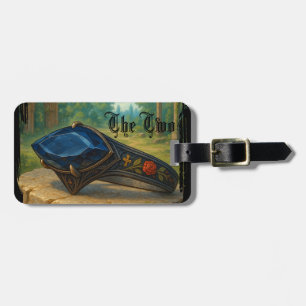 Gothic engagement gift luggage tag