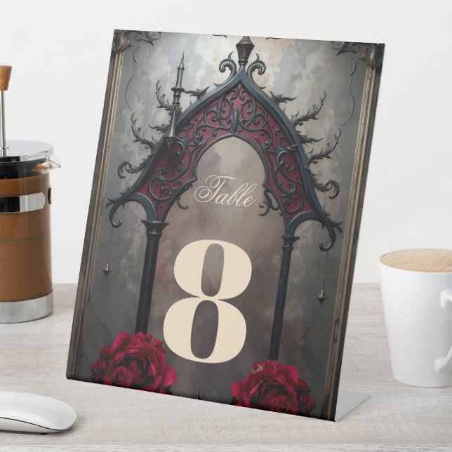 Gothic Eternal Love  Pedestal Sign (In SItu)