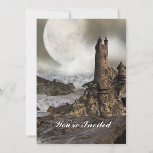 Gothic Europe Mediaeval Fantasy renaissance Castle Invitation