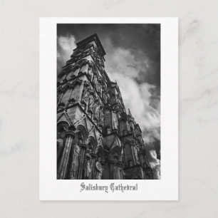 Gothic Facade, Salisbury Cathedral postcard