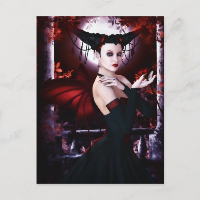 Gothic Fae Magnificence Postcard (Front)