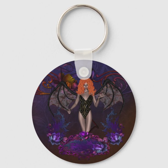 Gothic Faerie Key Ring (Front)