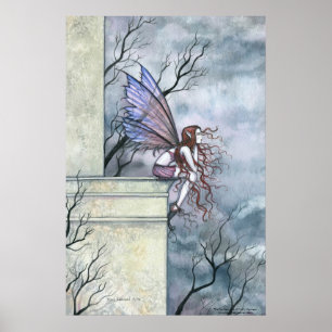 Gothic Fairy Art Poster by Molly Harrison