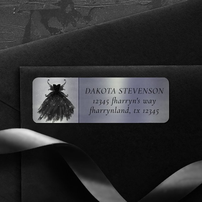 Gothic Fairy Black Gown | Vampy Glam Goth Address (Creator Uploaded)