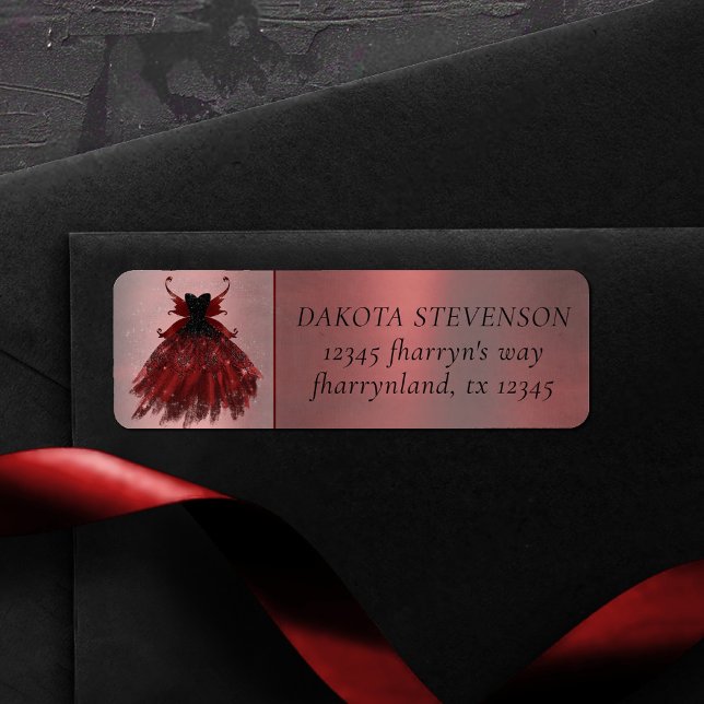 Gothic Fairy Crimson Gown | Radiant Red Address (Creator Uploaded)