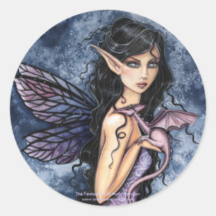 Gothic Fairy Dragon Sticker by Molly Harrison