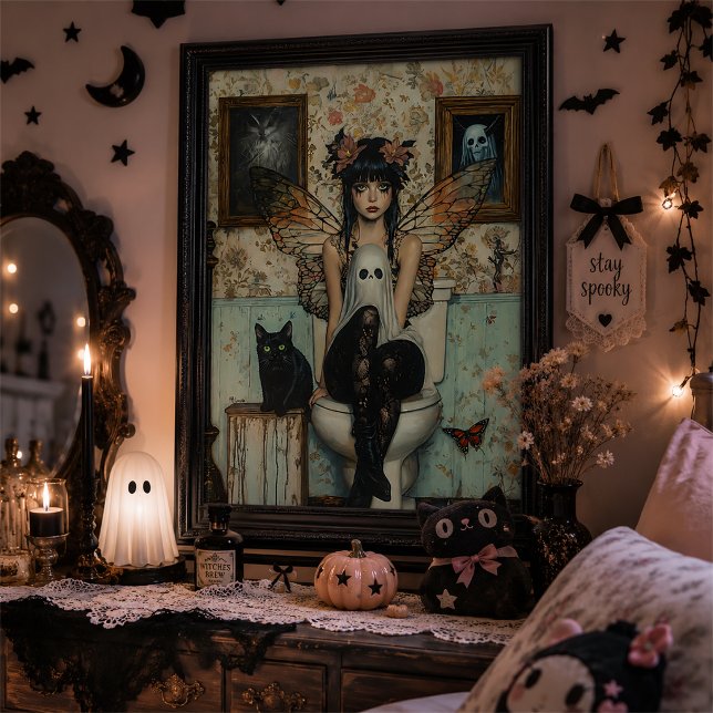 Gothic Fairy Ghost Halloween Wall Art (Creator Uploaded)