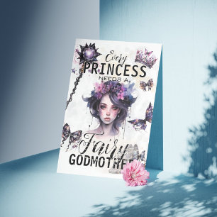 Gothic Fairy Godmother Proposal Photo Invitation