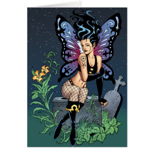 Gothic Fairy Grave Sitting with Tears by Al Rio