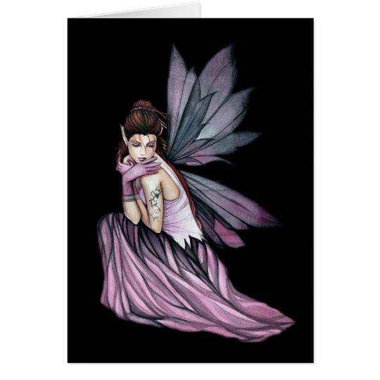 Gothic Fairy Greeting Card by Molly Harrison