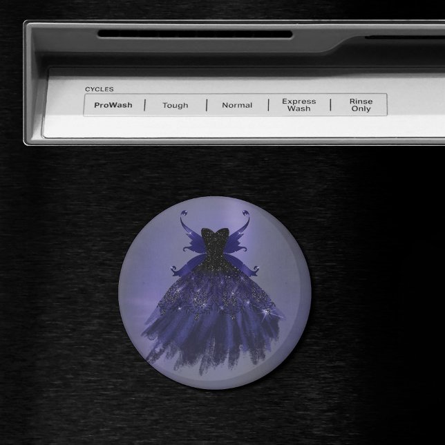 Gothic Fairy Indigo Gown | Deep Royal Purple Sheen Magnet (Creator Uploaded)