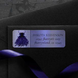Gothic Fairy Indigo Gown   Royal Purple Address