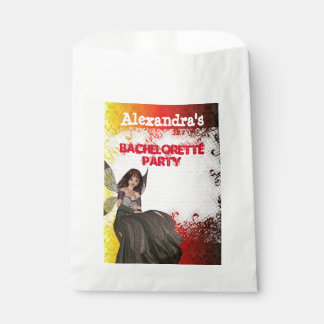 Gothic fairy personalised bachelorette party favour bags