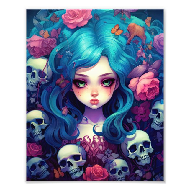 Gothic Fairy Skull  Photo Print (Front)