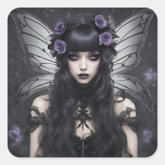 Gothic Fairy Square Sticker