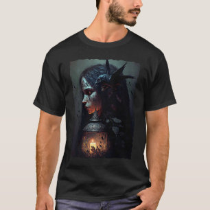 Gothic Fairycore Aesthetic Dark Horror Grunge T-Shirt