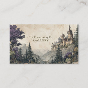 Gothic Fairytale Castle Vintage Storybook Business Card