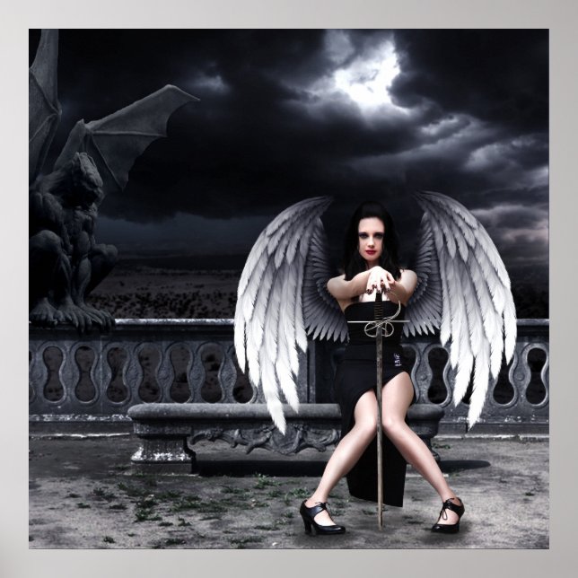 Gothic fallen angel poster (Front)