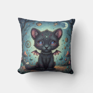 Gothic Fantasy Baby KitBat Cushion