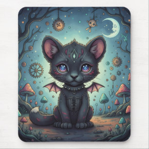 Gothic Fantasy Baby KitBat Mouse Mat