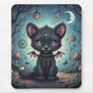 Gothic Fantasy Baby KitBat Mouse Mat