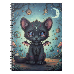 Gothic Fantasy Baby KitBat Notebook