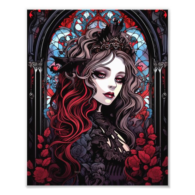 Gothic Fantasy Gothic Girl Darkness Photo Print (Front)
