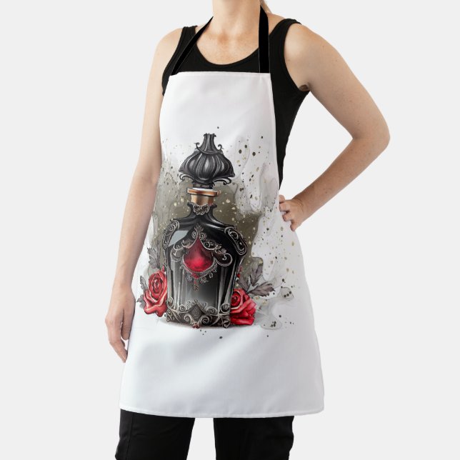 Gothic Fashion Victorian Perfume Bottle with Roses Apron (Insitu)