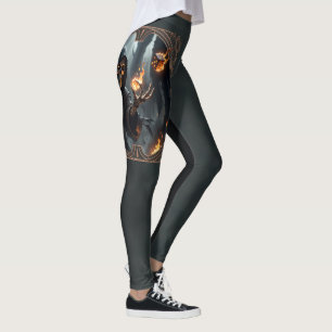 Gothic Flames, the guardian of the burning dice. Leggings