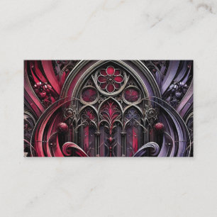 Gothic Floral Business Card